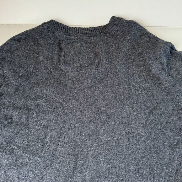 Aeropostale Men's V-Neck Sweater Long Sleeve Logo Gray Heather Size Medium - Picture 12 of 12